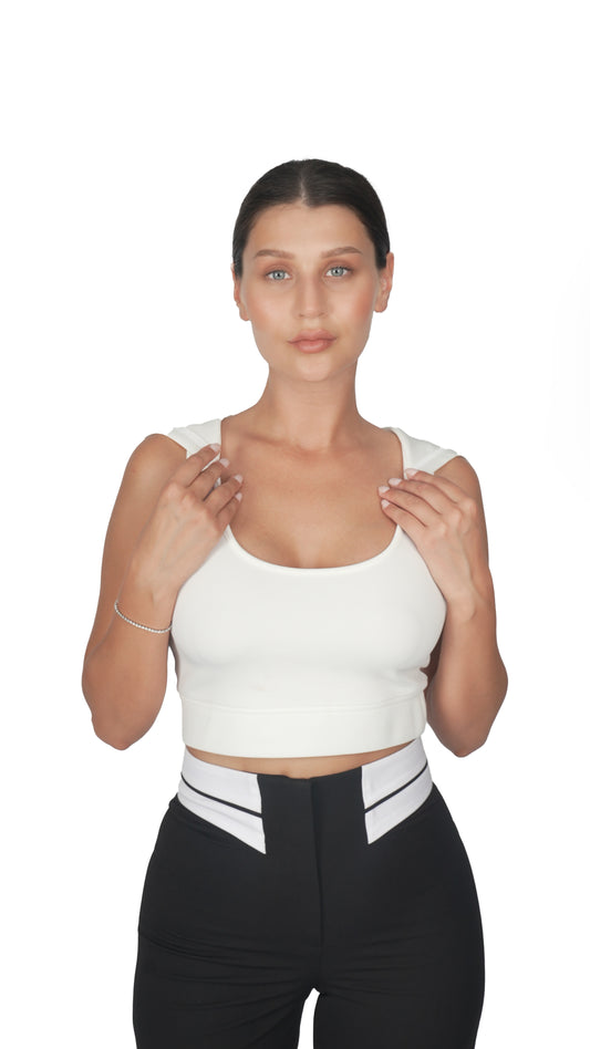 Siyah Gömlek Bel Kumaş Pantolon.