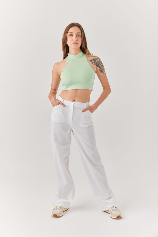 Yeşil Kolsuz Spor Bra.