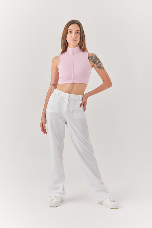 Pembe Fermuarlı Bra