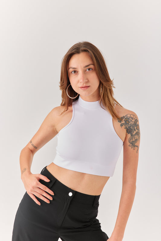 Beyaz Kolsuz Spor Bra