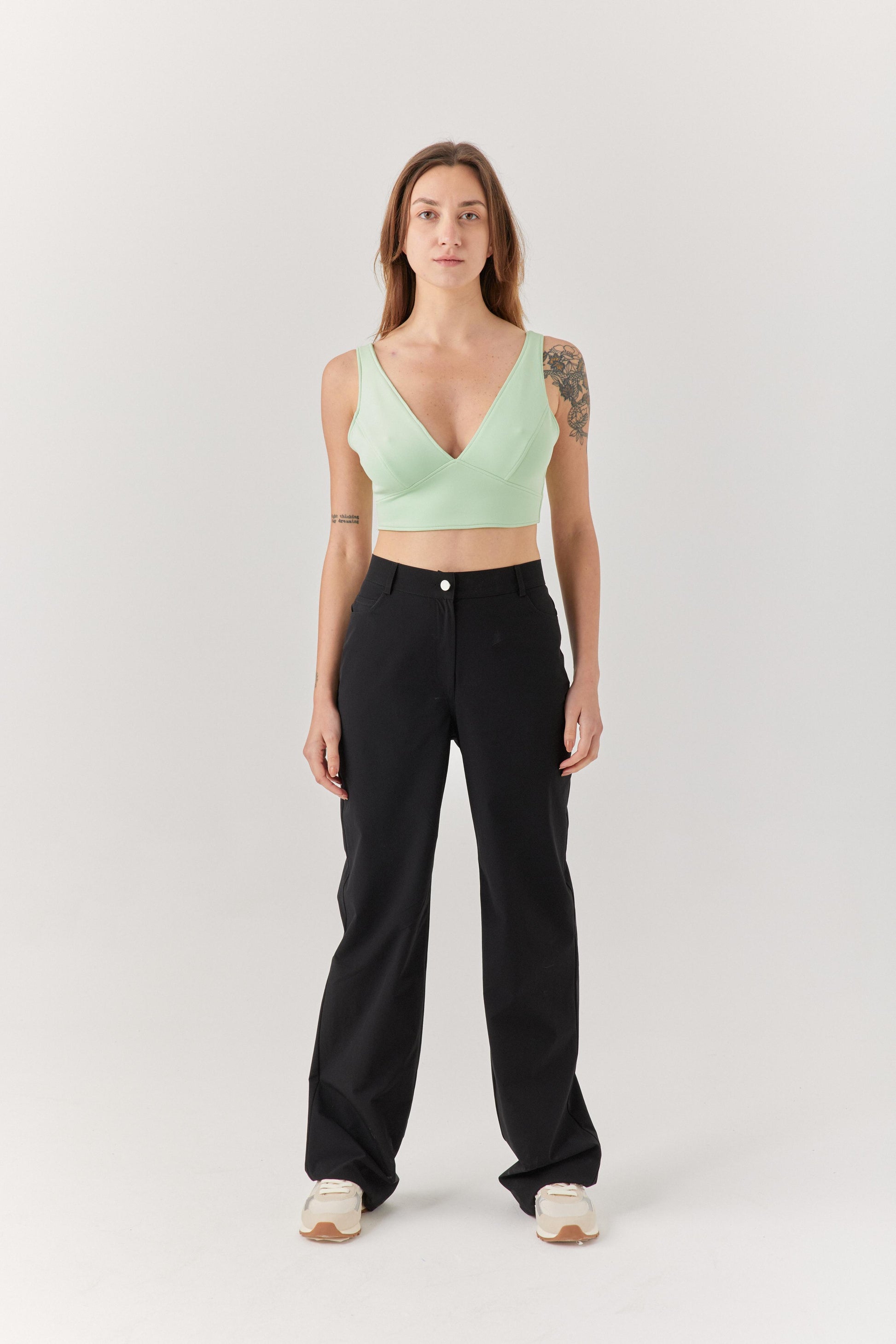 Yeşil Göğüs Dekolteli Bra.