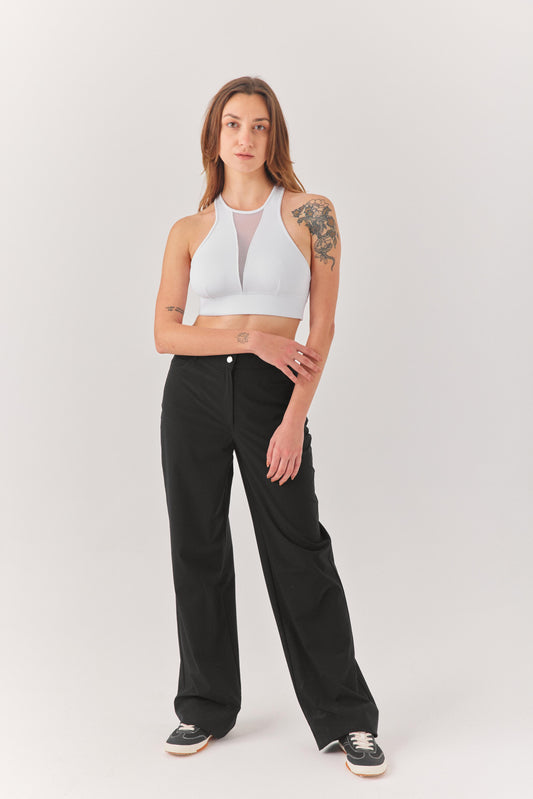 Kadın Siyah Paraşüt Pantolon