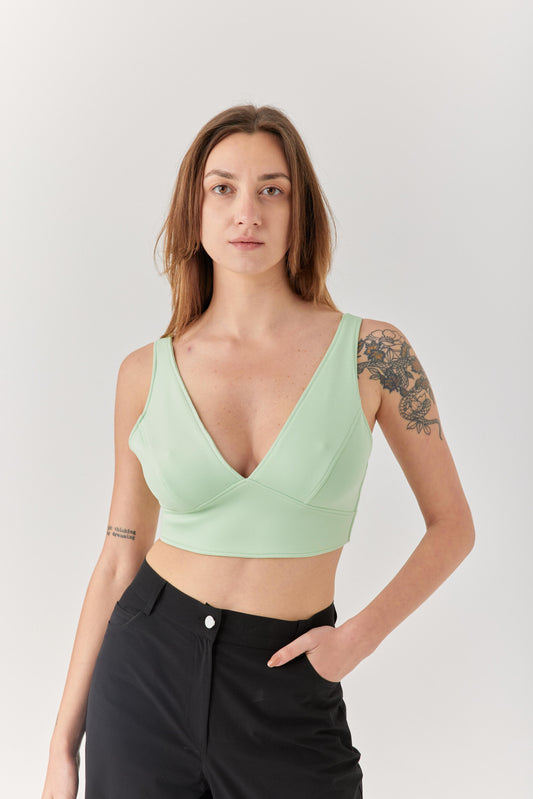 Yeşil Göğüs Dekolteli Bra.